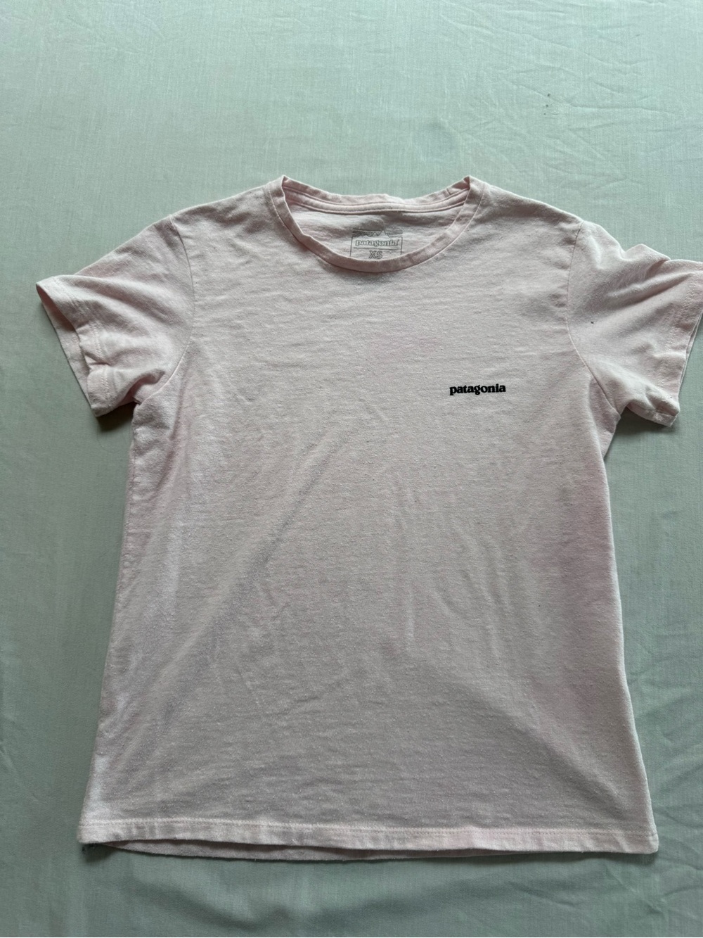 Patagonia Light Pink Logo Tee Top